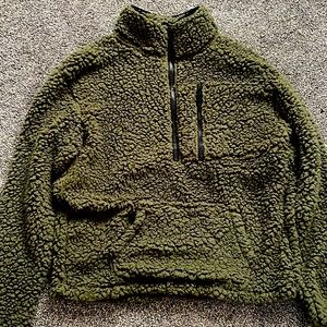 Fuzzy green jacket